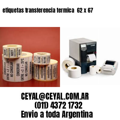 etiquetas transferencia termica  62 x 67