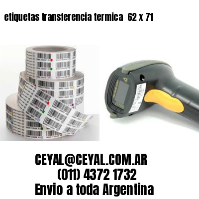 etiquetas transferencia termica  62 x 71