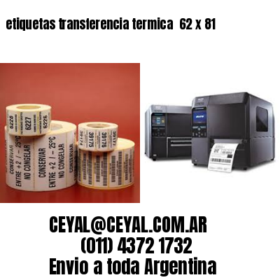etiquetas transferencia termica  62 x 81