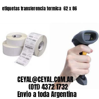etiquetas transferencia termica  62 x 86