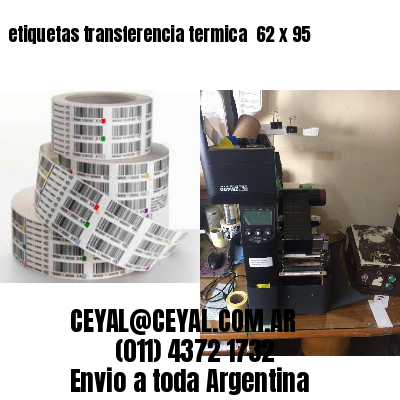 etiquetas transferencia termica  62 x 95