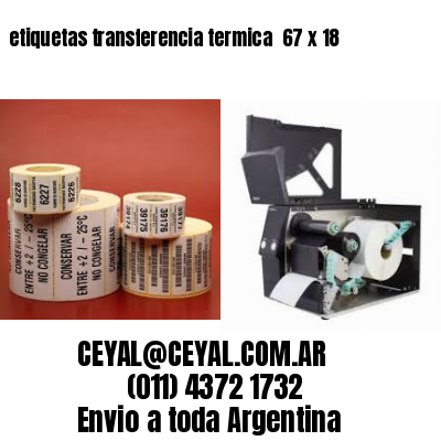 etiquetas transferencia termica  67 x 18