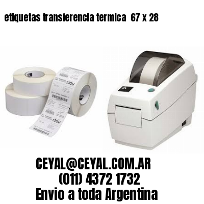 etiquetas transferencia termica  67 x 28