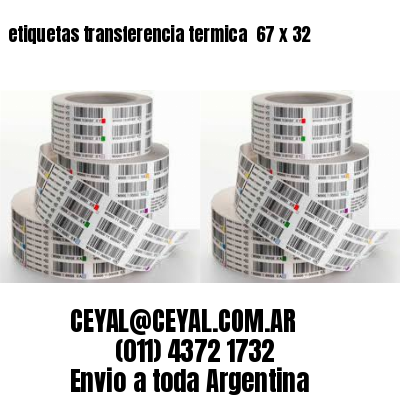 etiquetas transferencia termica  67 x 32