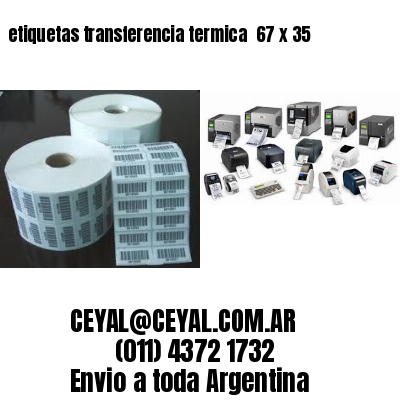 etiquetas transferencia termica  67 x 35