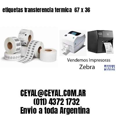 etiquetas transferencia termica  67 x 36