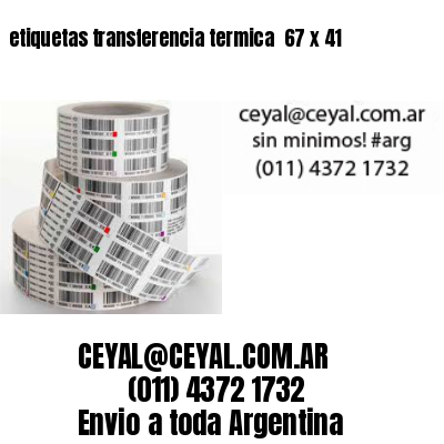 etiquetas transferencia termica  67 x 41