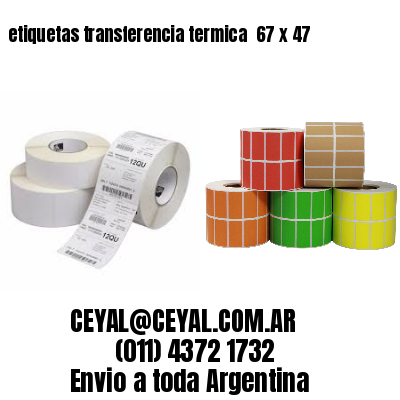 etiquetas transferencia termica  67 x 47