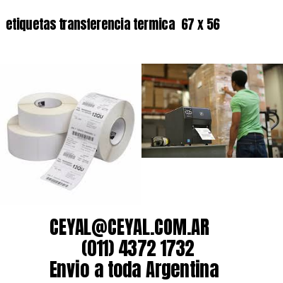 etiquetas transferencia termica  67 x 56