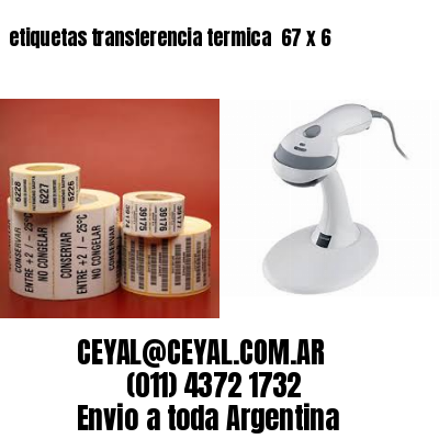 etiquetas transferencia termica  67 x 6