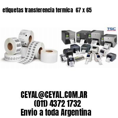 etiquetas transferencia termica  67 x 65