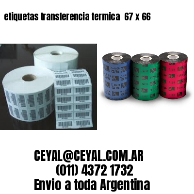 etiquetas transferencia termica  67 x 66