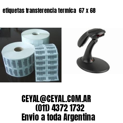 etiquetas transferencia termica  67 x 68