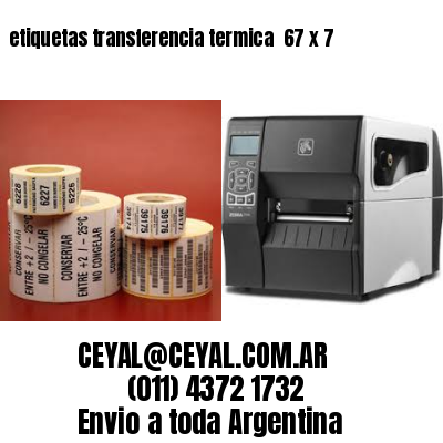 etiquetas transferencia termica  67 x 7