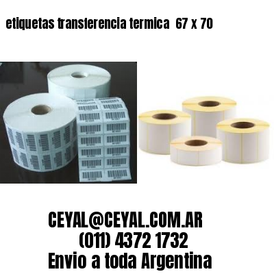 etiquetas transferencia termica  67 x 70