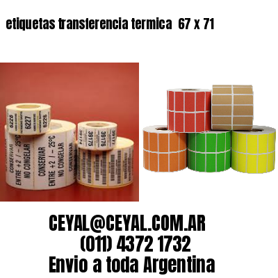 etiquetas transferencia termica  67 x 71