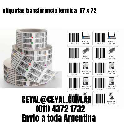 etiquetas transferencia termica  67 x 72