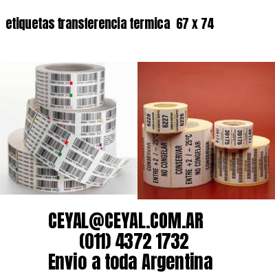 etiquetas transferencia termica  67 x 74