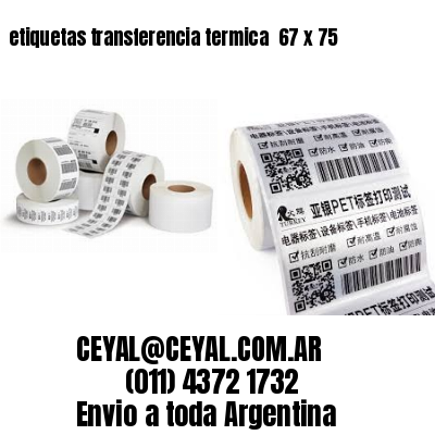 etiquetas transferencia termica  67 x 75
