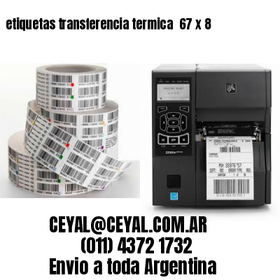 etiquetas transferencia termica  67 x 8