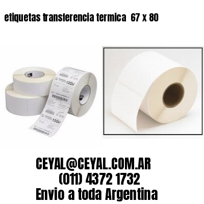etiquetas transferencia termica  67 x 80