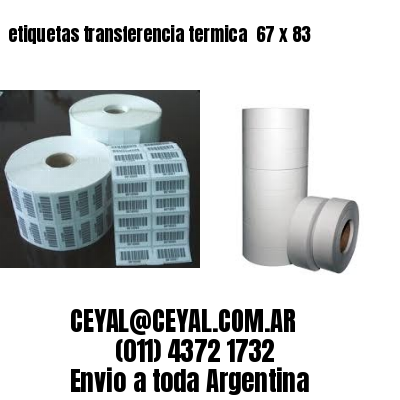 etiquetas transferencia termica  67 x 83