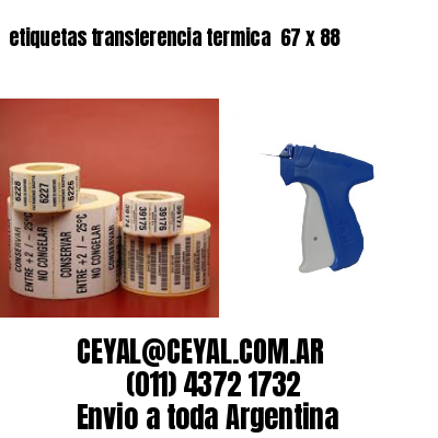etiquetas transferencia termica  67 x 88