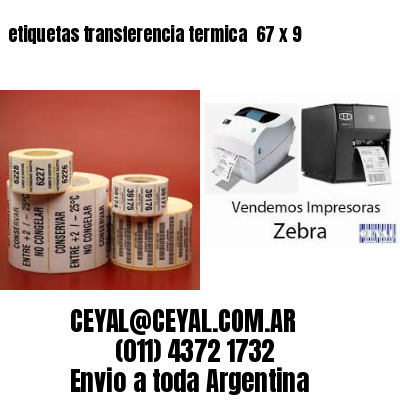 etiquetas transferencia termica  67 x 9