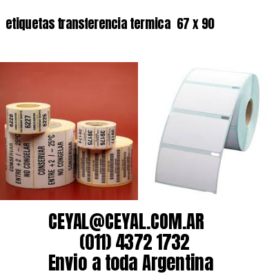 etiquetas transferencia termica  67 x 90