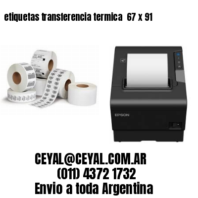 etiquetas transferencia termica  67 x 91