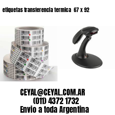etiquetas transferencia termica  67 x 92