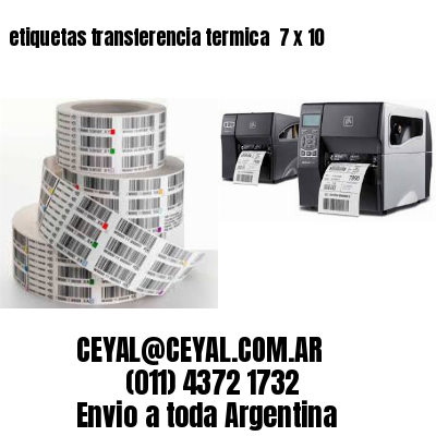 etiquetas transferencia termica  7 x 10