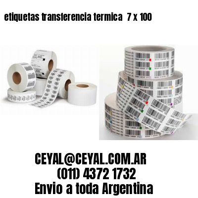 etiquetas transferencia termica  7 x 100