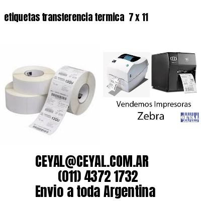 etiquetas transferencia termica  7 x 11