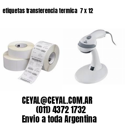 etiquetas transferencia termica  7 x 12