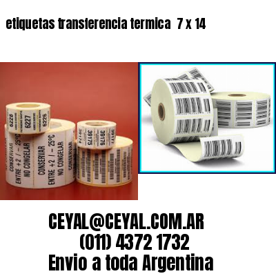 etiquetas transferencia termica  7 x 14