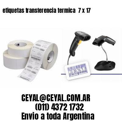 etiquetas transferencia termica  7 x 17