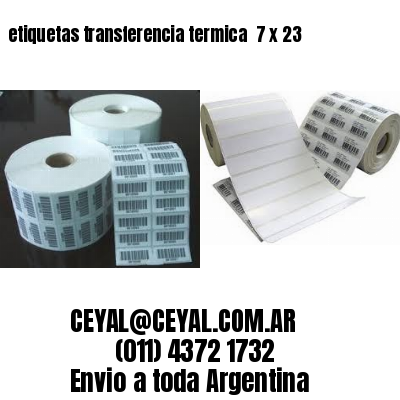 etiquetas transferencia termica  7 x 23