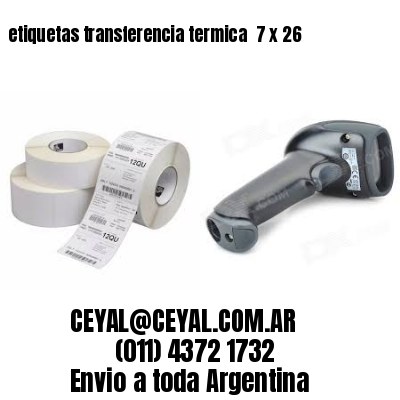 etiquetas transferencia termica  7 x 26