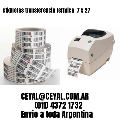 etiquetas transferencia termica  7 x 27