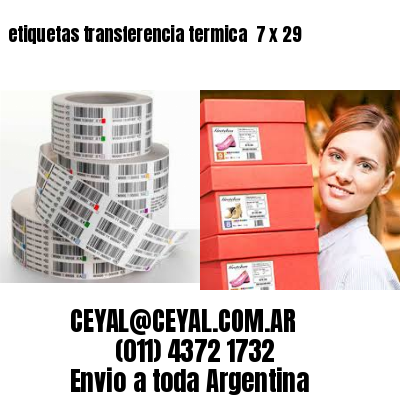 etiquetas transferencia termica  7 x 29