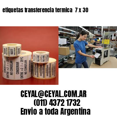 etiquetas transferencia termica  7 x 30