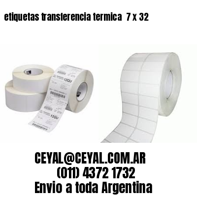 etiquetas transferencia termica  7 x 32