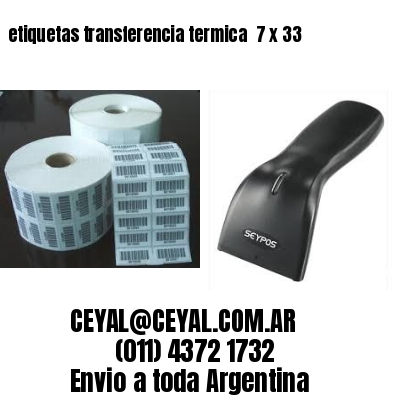 etiquetas transferencia termica  7 x 33
