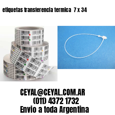 etiquetas transferencia termica  7 x 34