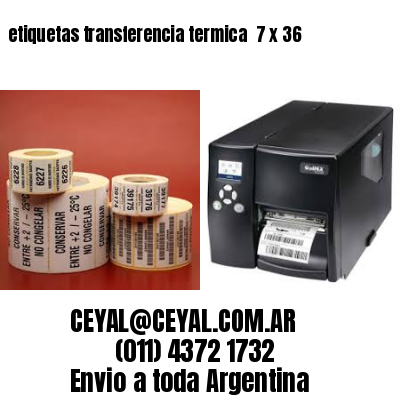 etiquetas transferencia termica  7 x 36