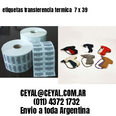 etiquetas transferencia termica  7 x 39