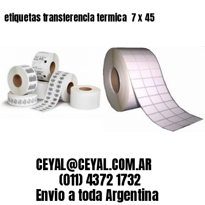 etiquetas transferencia termica  7 x 45
