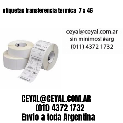 etiquetas transferencia termica  7 x 46