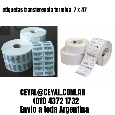 etiquetas transferencia termica  7 x 47
